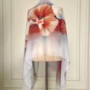 Calvin Klein White Label silky designer scarf.